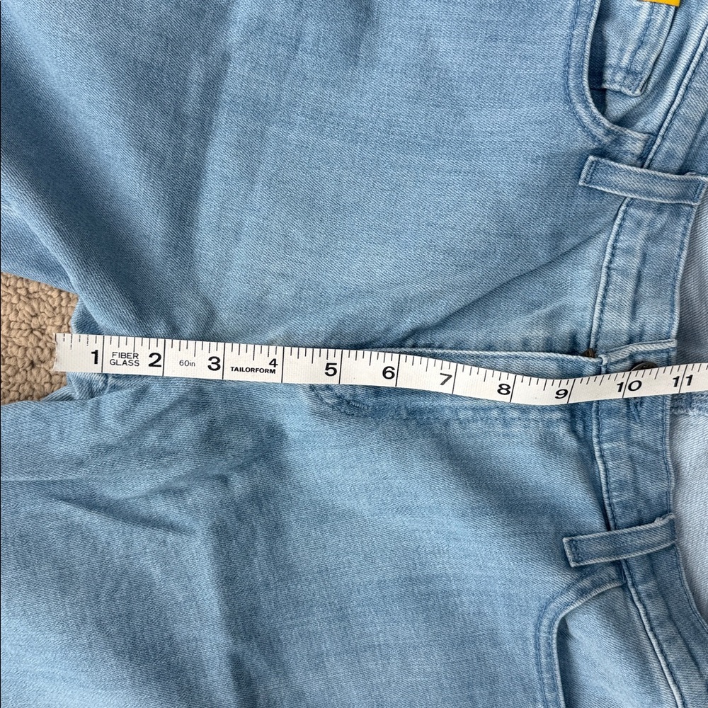 Yoga Jeans Two-Tone Denim Shorts | Size 31 | Raw Hem | NWOT - Picture 9 of 13